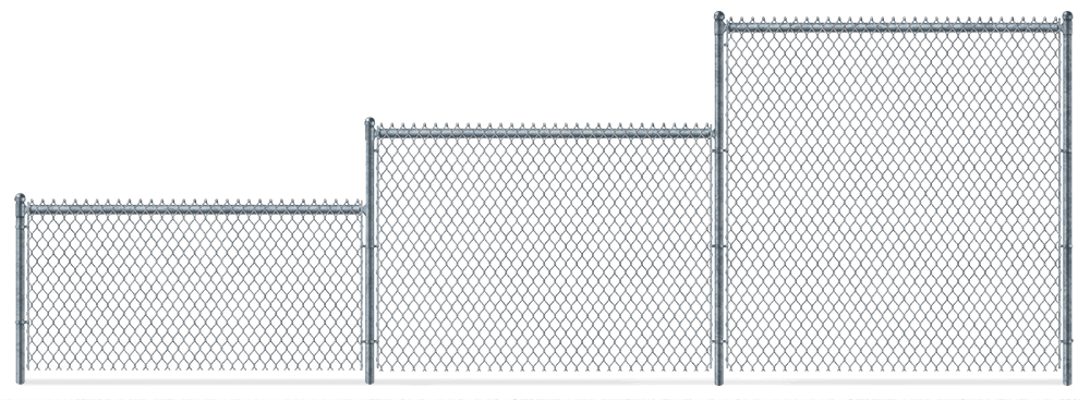 Residential Chain Link fence height options