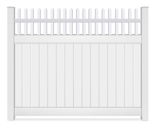 Vinyl Spindle Open Top fence