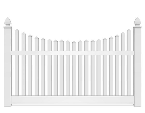 Vinyl Scalloped fence