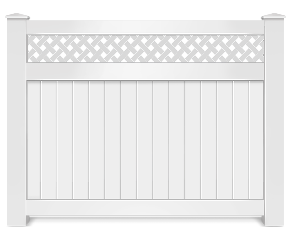 Vinyl decorative fence