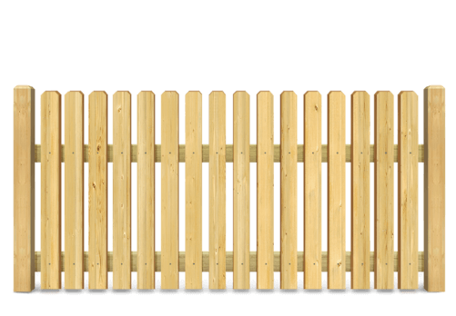 Residential Picket wood fence