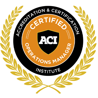 Operations Manager Institute Certification